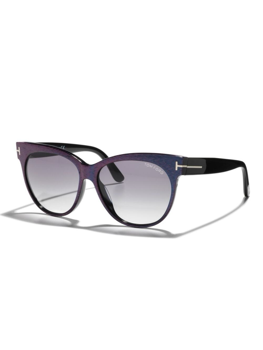 Tom Ford Saskia Tf330 Sunglasses FT 330 Cat Eye Glasses Violet Blue